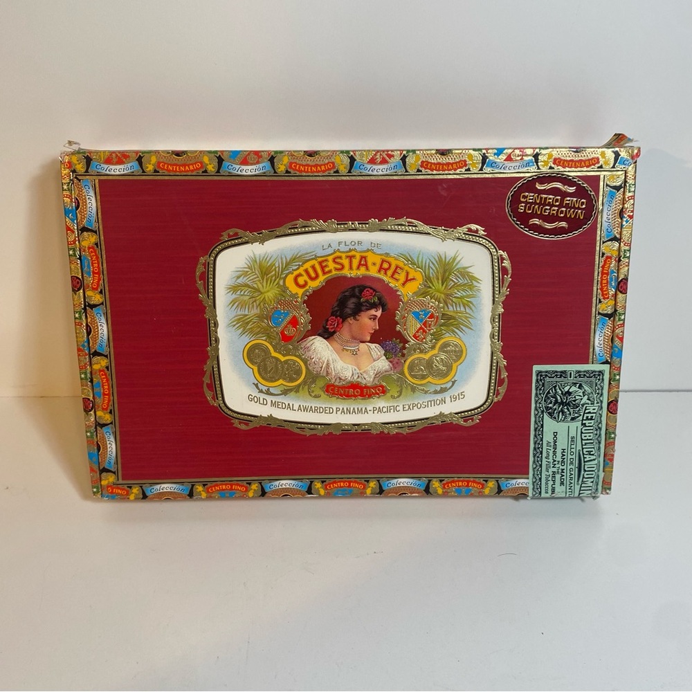 Cuesta-Rey Centro Fino Sungrown EMPTY Wooden Cigar Box with Stamp